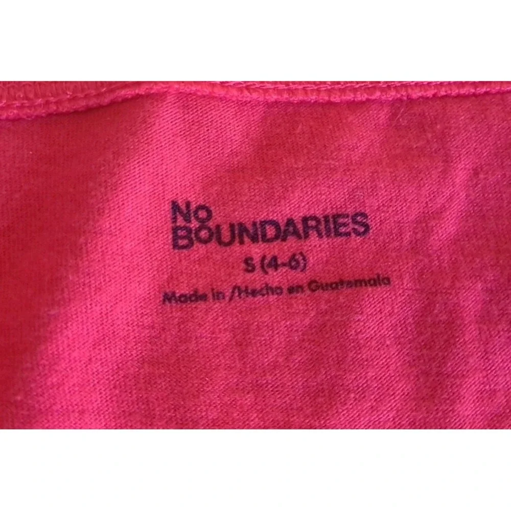 NWT NOBO No‎ Boundaries Just Red Short Sleeve T-Shirt Women's Juniors Small 4-6